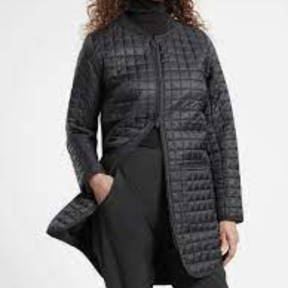 Athleta Grandview Prima Loft Black Shell Jacket, XL Tall - Picture 2 of 5